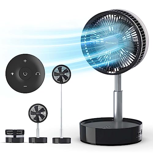 Pro Breeze® Rechargeable Portable Fan - Telescopic, Built-in...