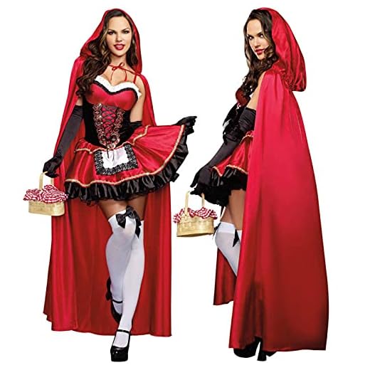 NC Disfraz de Halloween, Disfraz de Caperucita Roja de Cuento de Hadas Sexy, Disfraz de Reina del Castillo, tentación Uniforme, Cosplay