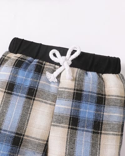 Renotemy Infant Baby Clothes for Boys Summer Spring Baby Boy Stuff Newborn Outfits Preemie Baby Boy Clothes 3-6 Months Plaid