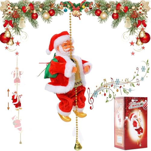 Kletternder Weihnachtsmann, Elektrisch Klettern Santa Claus mit...