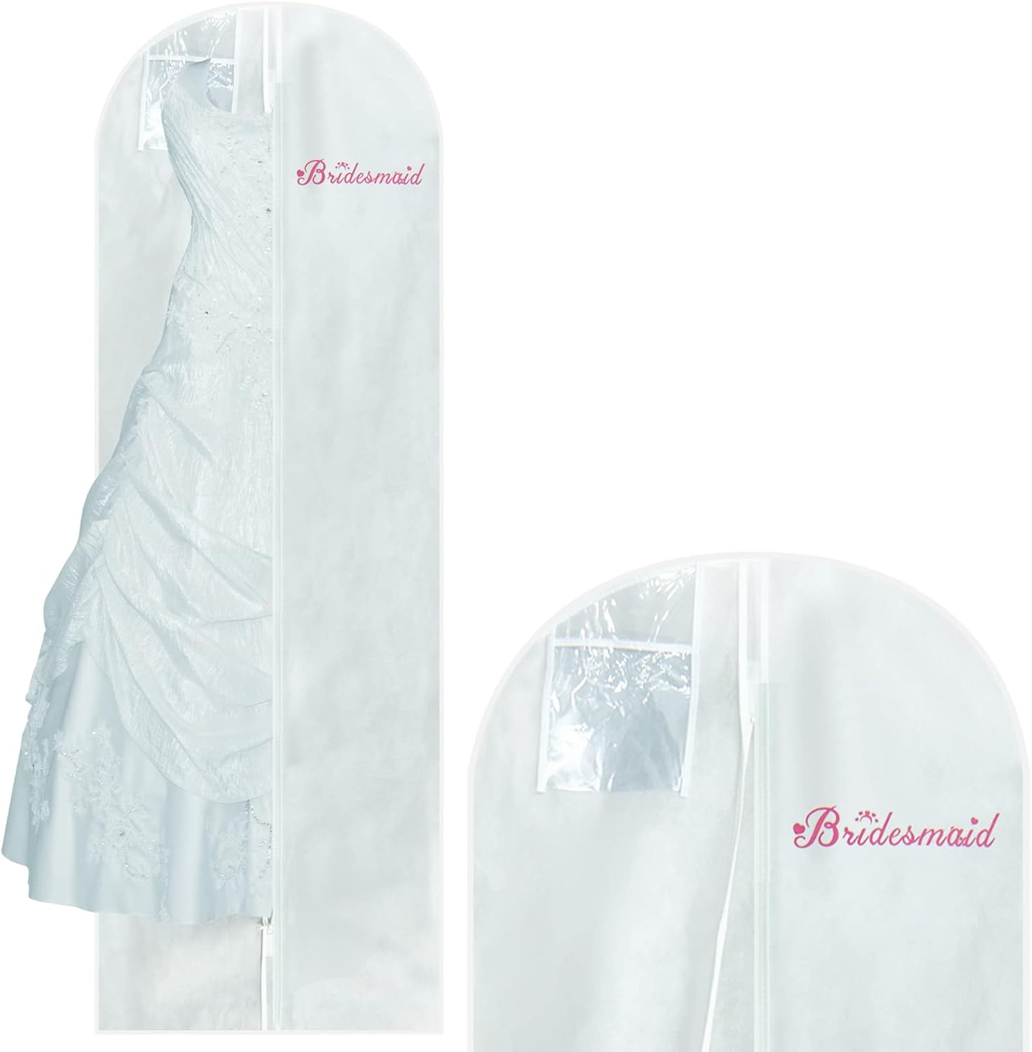 Wedding Dress Bag Bridesmaid Dress Cover Bag 71 Inch Long Breathable