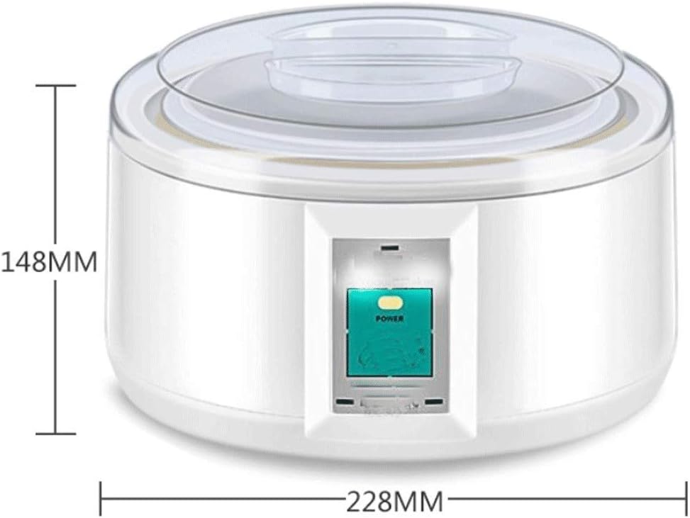 Automatic Electric Yogurt Maker Multifunction Stainless Steel Container Natto Rice Wine Machine Four Yoghurt Cups 1L (Color : A)