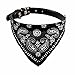 Howstar Pet Neckerchief, Adjustable Puppy Collar Dog Bandana Scarf Doggy Necklace (M, Black)