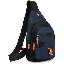 Sling Bag Small Sling Backpack Travel Backpack Hiking Daypack Adjustable Shoulder Strap Chest Bag Multipurpose Cross Body BagBlue