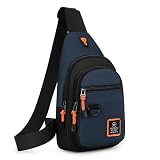 HCWLXYXY Sling Bag Small Anti-Theft Travel Backpack Hiking Daypack Adjustable Shoulder Strap Chest Bag Multipurpose Cross Body Bag(Blue)