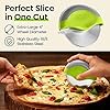 Kitchy Pizza Cutter Wheel - No Effort Pizza Slicer with Protective Blade Guard and Ergonomic Handle - Super Sharp and Dishwasher Safe (Green) - Image 4