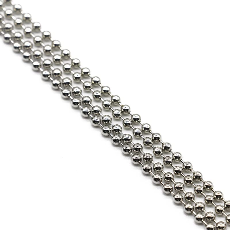 Chaîne à billes 2mm en métal pour vos ateliers de bijoux faits main