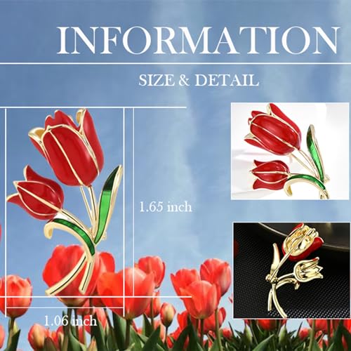Image of Flower Brooch Pin Rhinestones Pearl Flower Brooches Floral Pin Jewelry for Women Girls