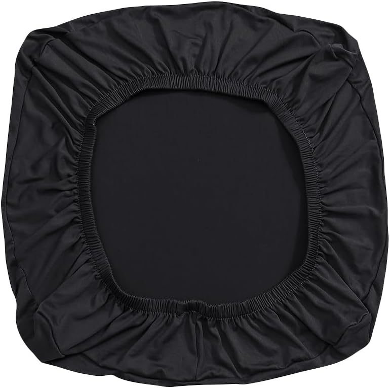 GSHLLO Black Office Chair Cover Removable Computer Seat Cover Washable Desk Seat Cover Elastic Chair Slipcovers Office Chair Cushion Protector