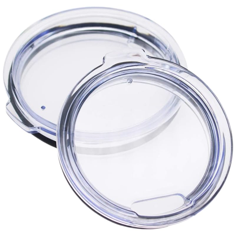 VINTORKY 2pcs Spill Tumbler Lids Leakproof Replacement for Cups Splash Resistant Design Fits Standard Tumblers for Travel and Everyday Use