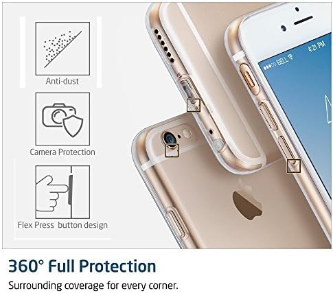 DN-Technology iPhone SE 2022 Case, iPhone SE 2020/ iPhone 7/ iPhone 8 iPhone SE 3 Clear Case Transparent TPU Gel Bumper Phone Cover For iPhone SE 3rd Gen 2022, iPhone SE 2020, iPhone 7, iPhone 8
