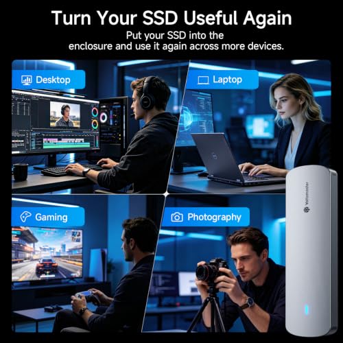 Yottamaster M.2 NVMe SATA SSD Enclosure, USB 3.2 Gen 2 10Gbps Adapter - image 7