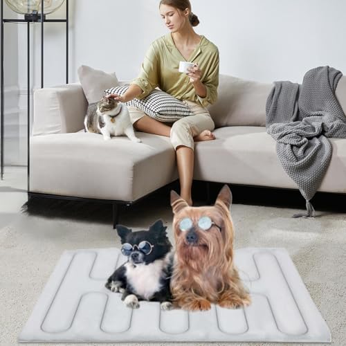 Tapis rafraîchissant pour chien lavable et lit de voyage transportable - 5