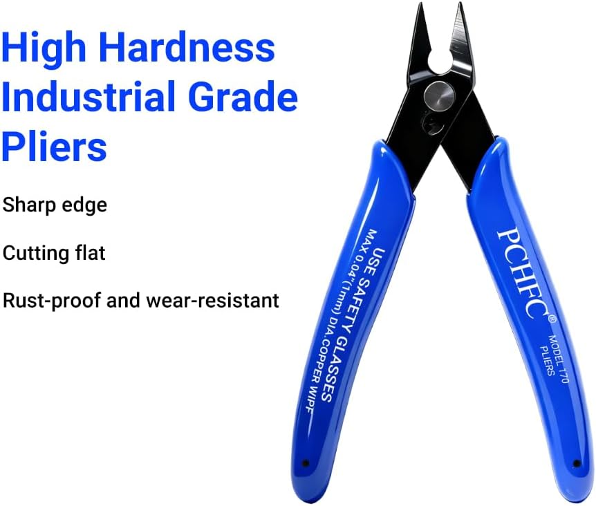 Creativity Blue Flush Cutter Mini Diagonal Cutting Pliers Side Cutter Nippers Wire Cutter