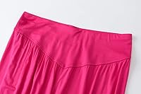 Vista 41 de Pantalones de algodón modal para mujer de AvaCostume, pantalones suaves para practicar yoga o deportes. Rojo vino