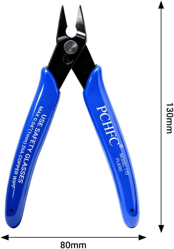 Creativity Blue Flush Cutter Mini Diagonal Cutting Pliers Side Cutter Nippers Wire Cutter