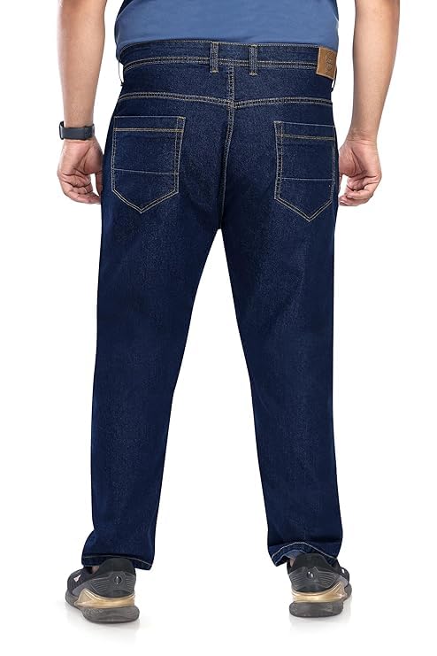 Image of Pluss Tribe - Plus Size Jeans for Men - Denim Jeans - Ideal for Casual, Office Available Sizes : 40 to 52