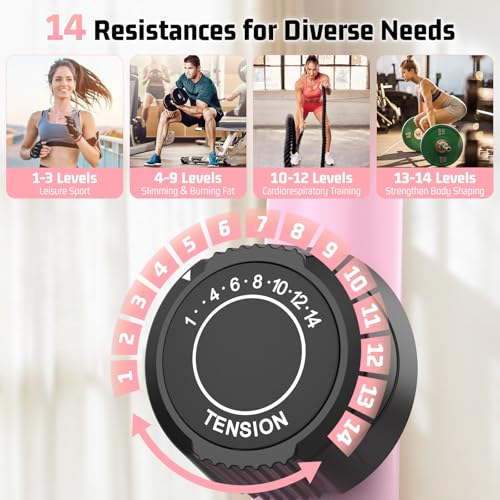 Image of ANCHEER Elliptical Exercise Machine, Elliptical Machine for Home with Ultra-Smooth Magnetic Drive, Elliptical Trainer with 14 Levels Resistance & Pulse Sensor, LCD Monitor, Device Holder, 15 inch Stride