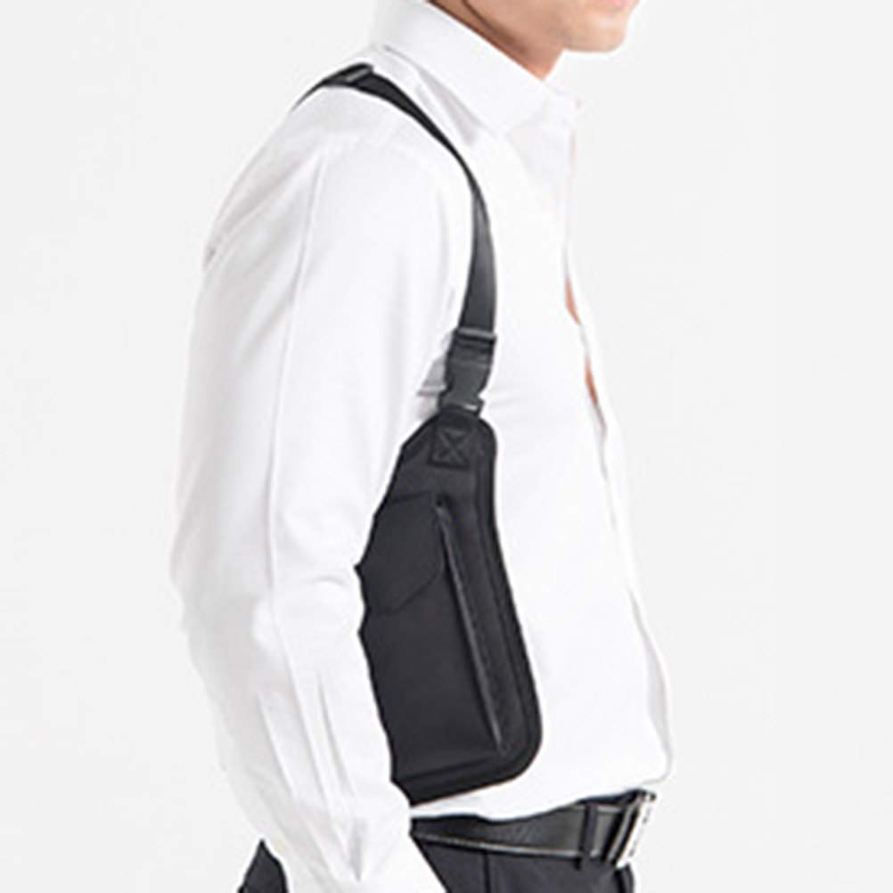 Borsa A Tracolla In Pelle Unisex – Portafoglio Sotto Ascella Anti-Borseggio Con Cinghie Regolabili Per Uomo E Donna