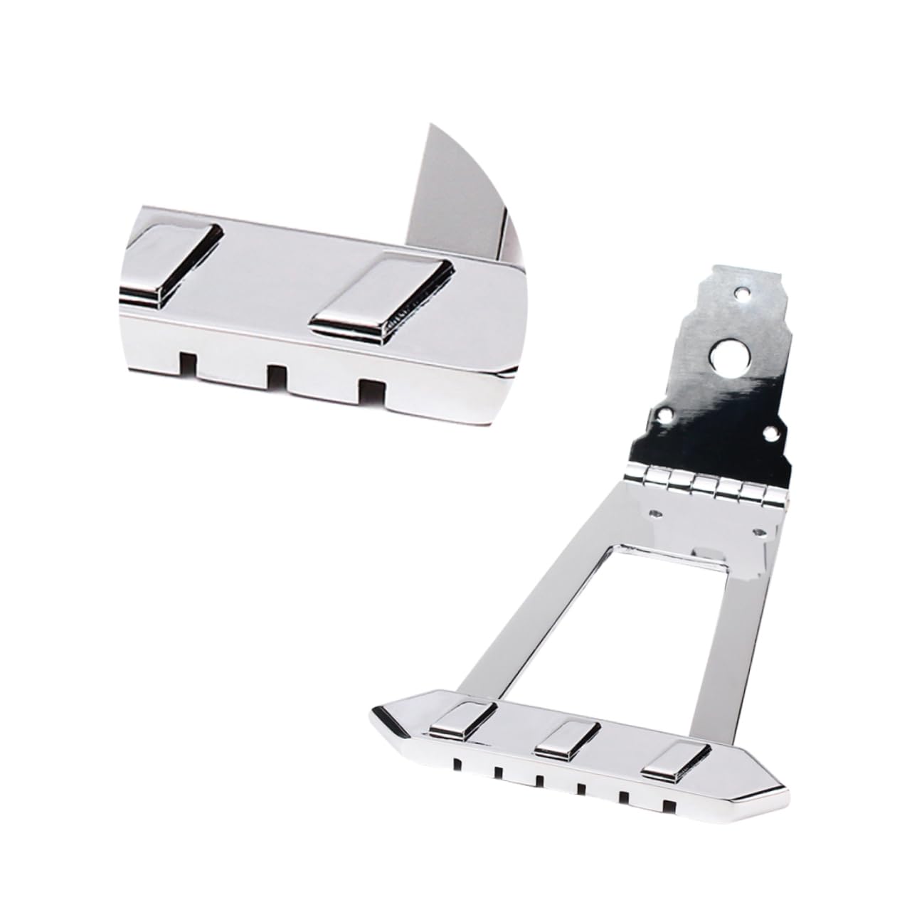 HEMOTON Metal Guitar Tailpiece Set for Jazz Archtop Guitar 6 String Square Shape Tailpiece Screws Replacement