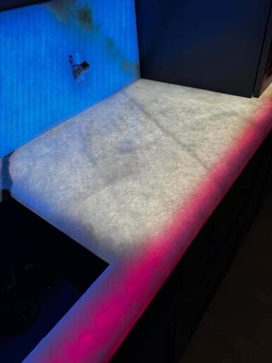 4PCS Soft LED Backlight Sheet 45W RGB Panel Backlit Flexible cuttable 19X9.5 inch for Translucent countertop Indoor