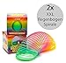Produktbild Regenbogenspirale groß XXL im 2er Set | PREMIUM QUALITÄT | 7,5 cm Ø | bunte magische Treppenläufer Slinkys in Neonfarben | ideal geeignet für den Kindergeburtstag als Mitgebsel für Mädchen und Jungen
