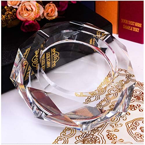 K9 Crystal Ashtray, Elegant Ashtray for Table, Highly Transparent Ashtray for Outdoor, Good Housewarming Gift with Retail Package-image-28