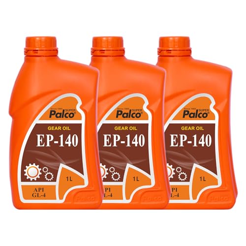 Image of PALCO EP 140 Extreme Pressure Gear Oil 1 Litre (Pack 3) | API GL 4 Gear Oil for Cars, Bus & Other Heavy Vehicle High Performance Heavy-Duty for Smooth Transmissions, Superior Protection
