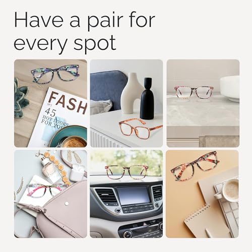 Image of CCVOO Reading Glasses for Women /Men, Eyeglasses, Blue Light Readers for Women /Men, Computer Eye Glasses, Cheaters