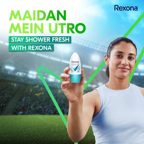 Image of Rexona Roll-On Deodorant | Invisible Dry + Shower Clean Motion Activated Deo for Women | up to 72Hr Freshness | 45 ML each