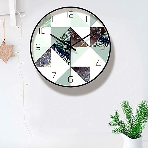 Horloge murale en métal silencieuse pour décorer sans bruit