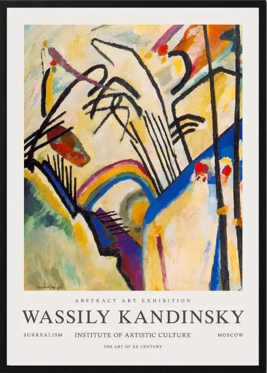 Wassily Kandinsky photo d'art mural abstrait pour illuminer un mur vide