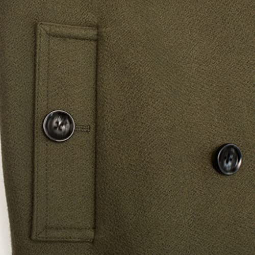 Extra-long Section Tweed Coat Men's Autumn and Winter British Double-breasted Tweed Jacket3