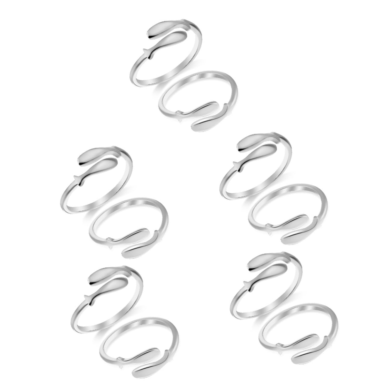 Bracelets femmes empilable avec collier open ring necklace - 8
