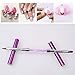 Nail Art Brushes,LilyAngel 3 pcs Dual Sided Nail Pen Acrylic Gel Crystal Rhinestone Polish Flat Painting Drawing Builder Brush Pen Nail Art Manicure Tools DIY Salon