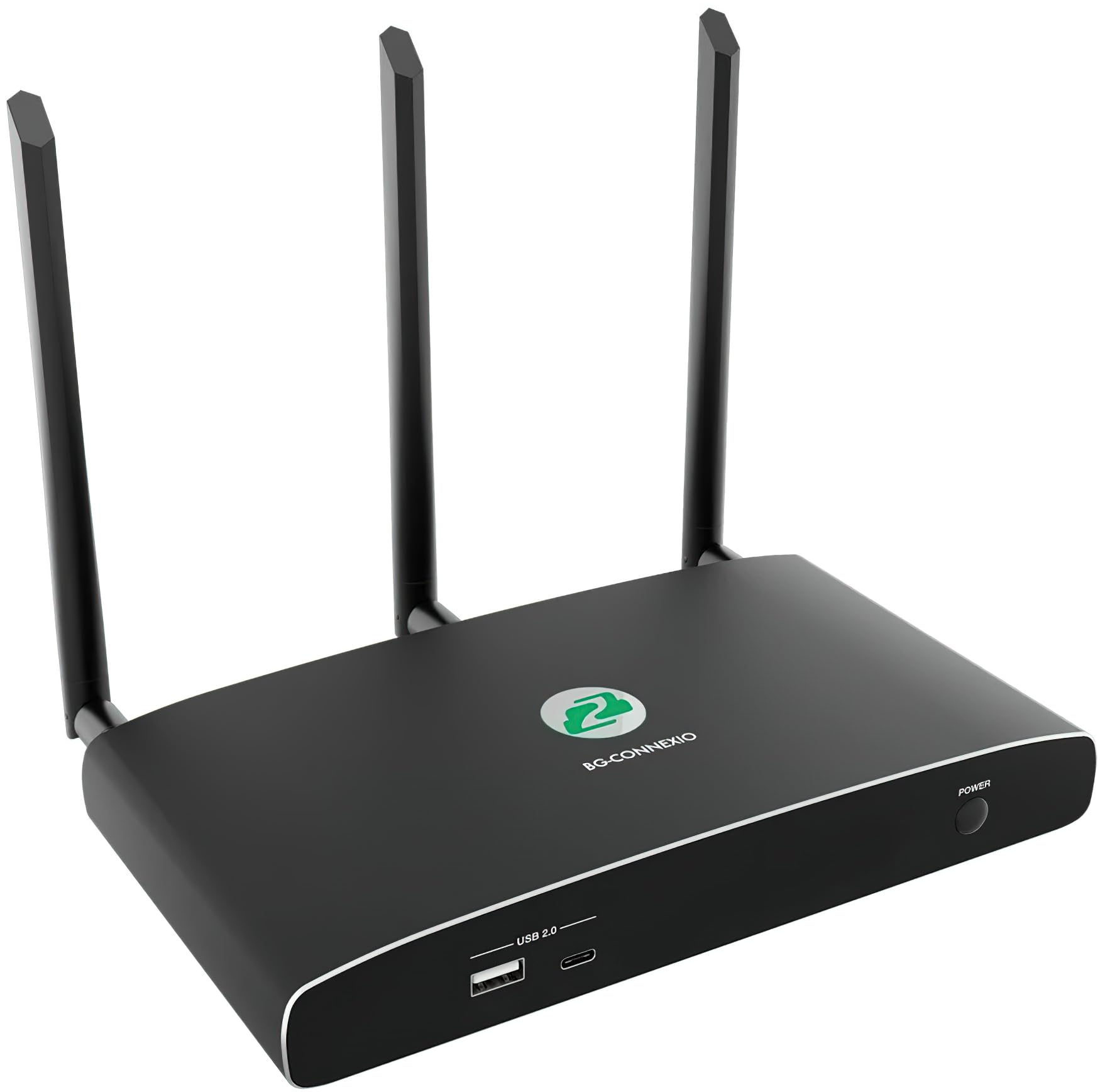 BG-WI-CRB-KIT 4K Wireless Conference Room Presentation Kit; Includes BG-Connexio BYOD Collaboration Switch, and BG-CYCLOPS-4K-B Black Auto Tracking Video Bar
