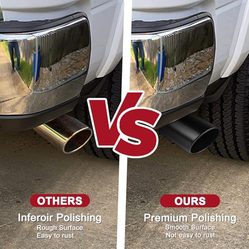 Image of 3.5 in Exhaust Tip, 3.5 inch Inlet 5 inch Outlet 12 inch Length, Bolt On