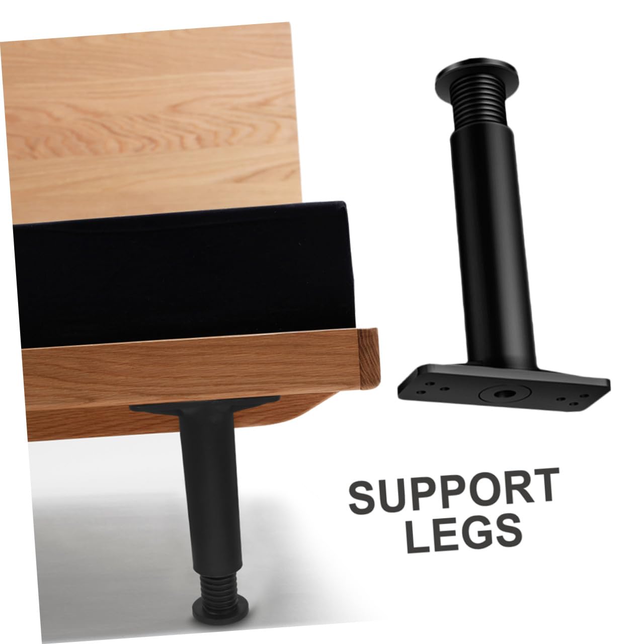 iplusmile 4pezzi Gambe Regolabili Per Telaio Letto Sostituzione Gambe Telaio Letto Supporto Regolabile