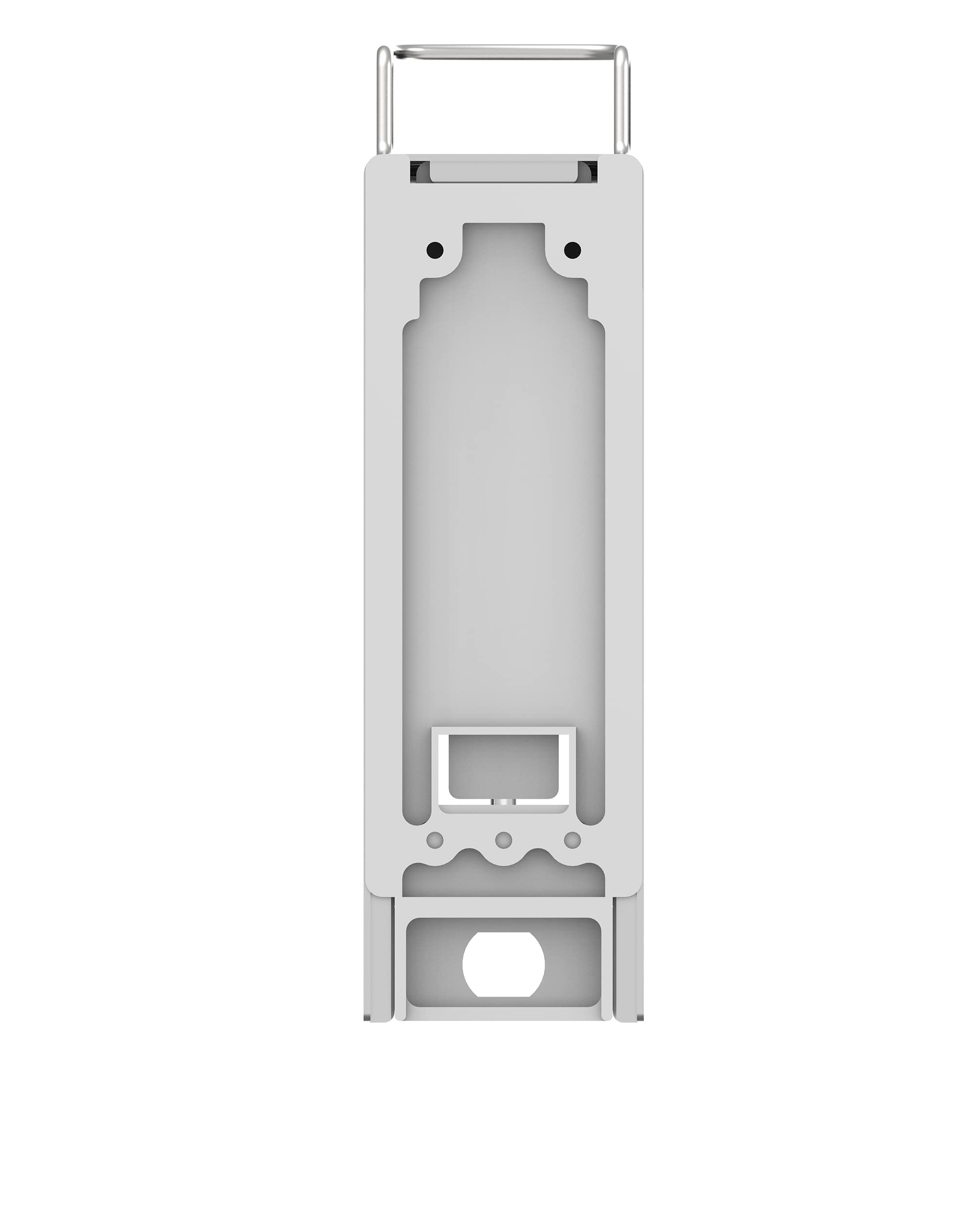 UNIversalspender | gelzenritter UNI-PRO 05 | Eurospender | 500 ml | kurzer Bedienhebel | 25,3 x 8,2 x 17,4 cm | Wandmontage | Aluminium | inkl. Leerflasche | 100% Made in Germany!