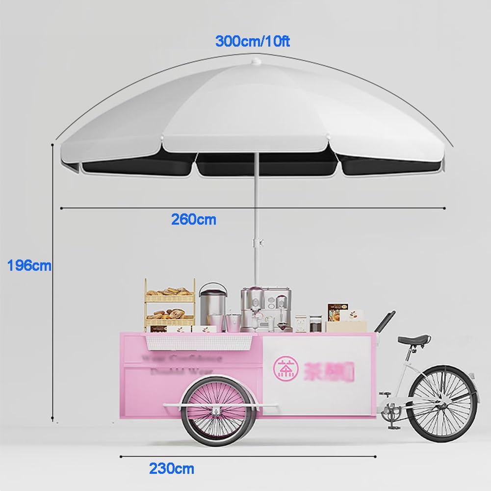 Parasol tarasowy na zewnątrz, parasol targowy 2,7 m do ogrodu, na plażę i basen, przenośny okrągły parasol z ochroną UPF 50+, idealny do ochrony przeciwsłonecznej i relaksu