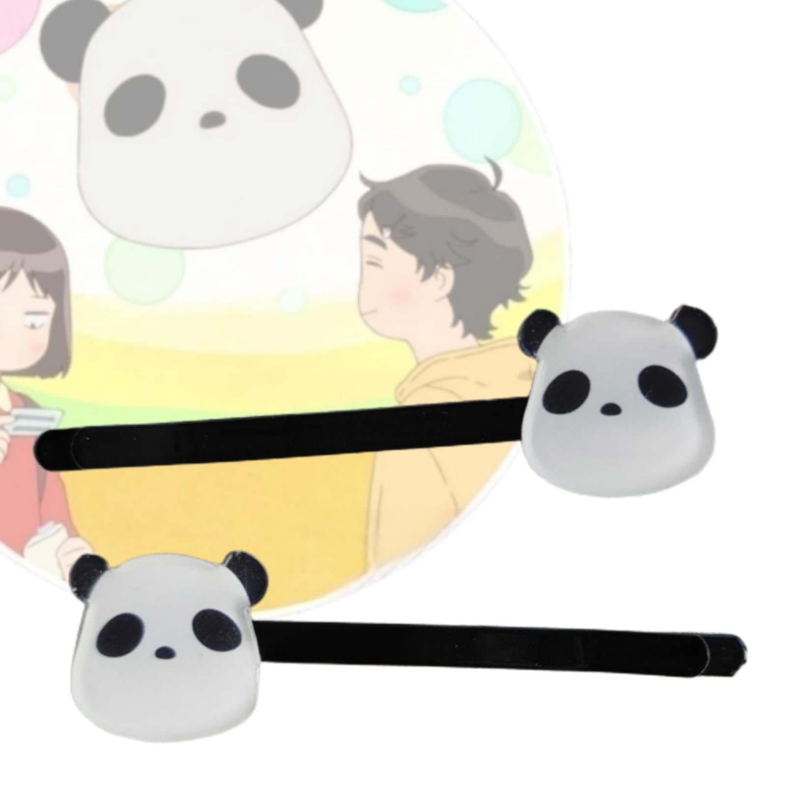 Amazon.co.jp: [Hushan] パンダ ヘアクリップ 2点のセット 岩倉