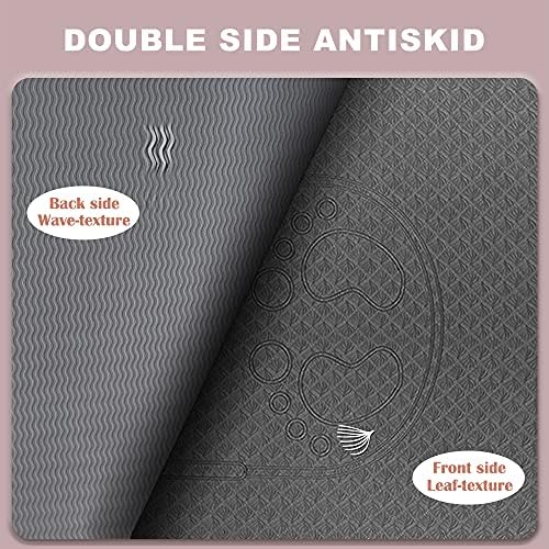 PROIRON Skipping Mat TPE Yoga Mat 1350*640mm Training Fitness Mat for Men Women Children for Rope skipping Yoga Pilates Home Gym