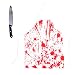 Lircentoud Schürze Halloween Blut,Messer Blutig Plastik Halloween,Metzger Kostüm Halloween,Halloween Dekoration,Party Kostüm für Halloween Karneval