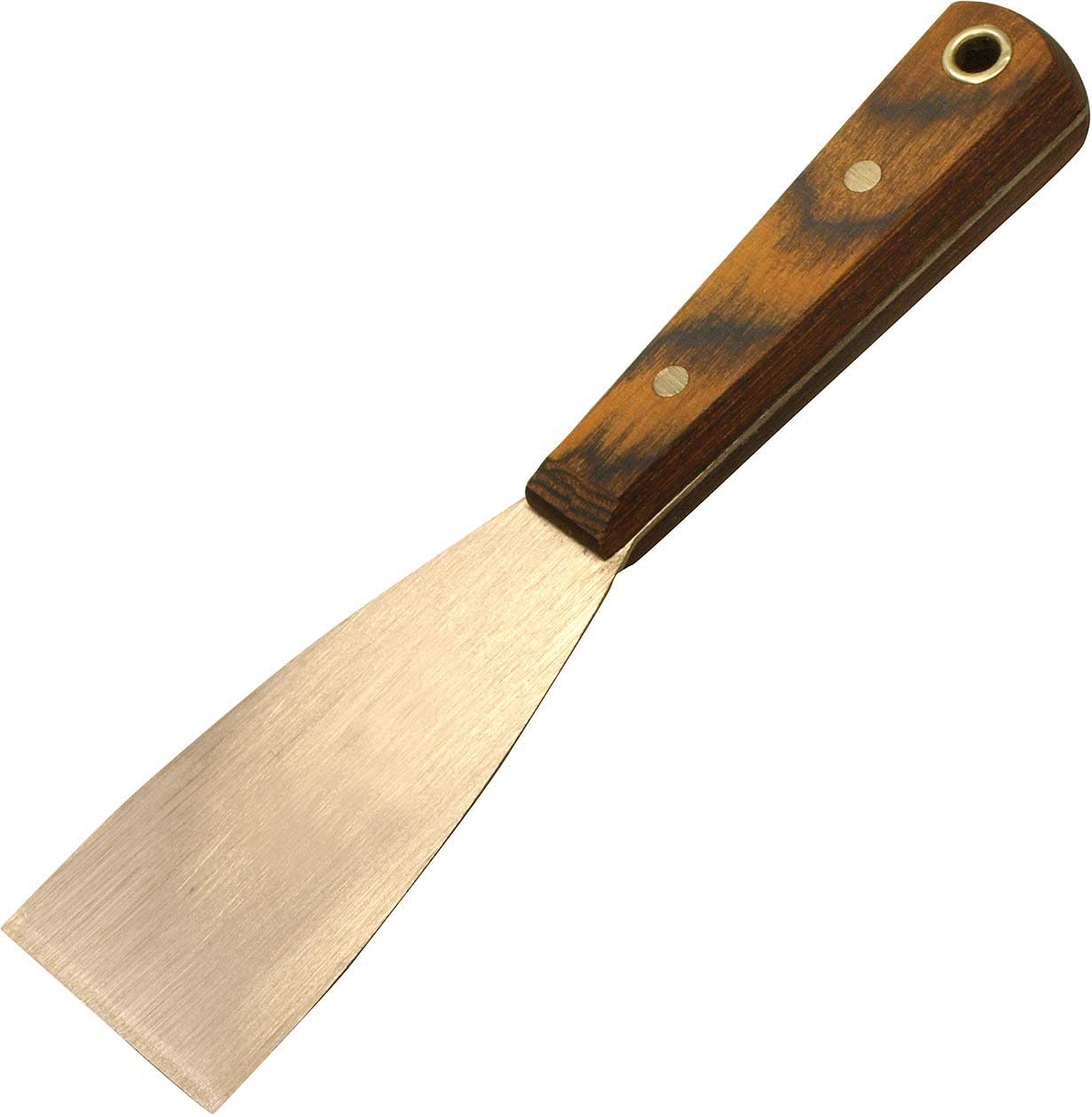 CS Unitec | 30 mm Spackle Putty Knife Hand Scraper Tool | Non-Sparking Aluminum Bronze Paint Scraper and Drywall Knife