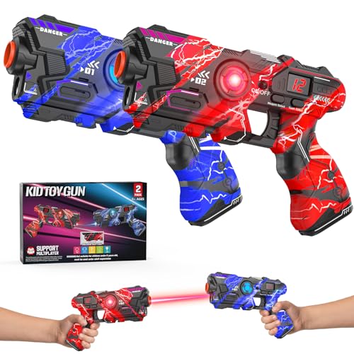 Laser Tag Gun Set Infrared Toy Gun for 6 7 8 9 10 11+ Year Old Boys Girls