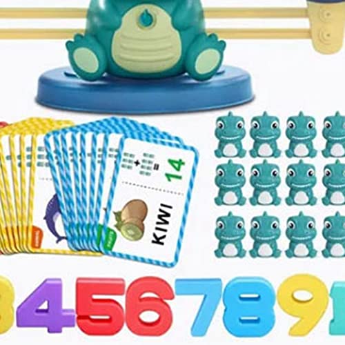 Juguete educativo de matemáticas de dinosaurios para aprender números jugando en casa