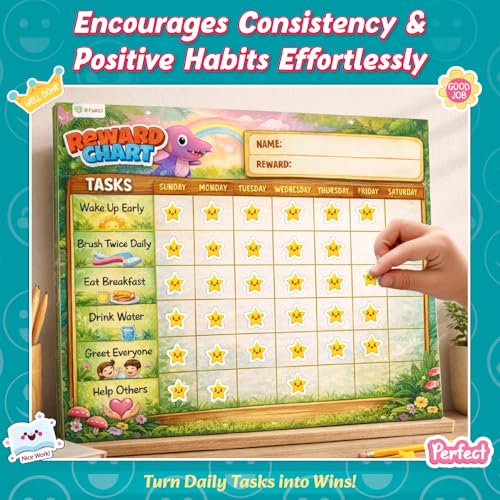 Image of 1800+ Reward Stickers Book for Kids | Cool Fun Sticker Set For Boys & Girls | Ideal for Teachers, Parents & Classroom Rewards Stickers, Learning, Achievement & Behavior Chart For Growing Children