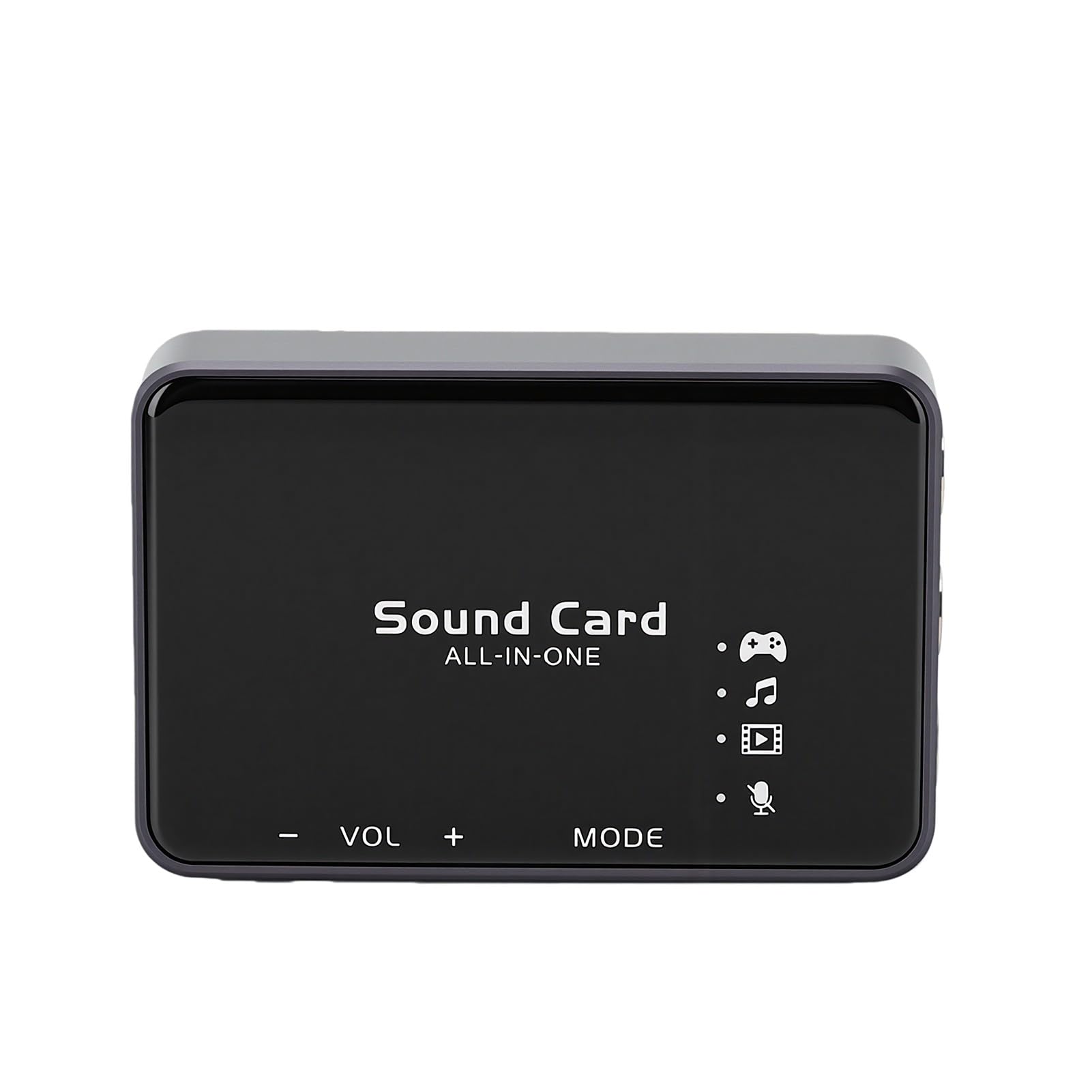 USB-Surround-Soundkarte 192 kHz 32-Bit-DAC, Virtuelle 7.1-Soundkarte für PC-Spiele, Externe USB-A- mit +24 DB Boost, Externer -Adapter aus Aluminiumlegierung für Mac