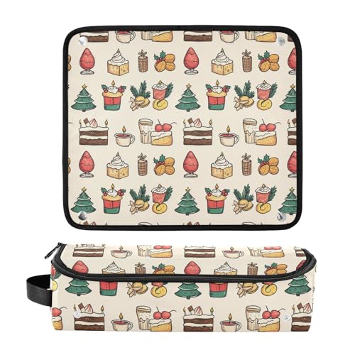 Bolsa organizadora de viaje para herramientas de cabello con elementos de mármol, resistente al calor, para planchas, rizadores y accesorios de cuidado del cabello miniatura 3
