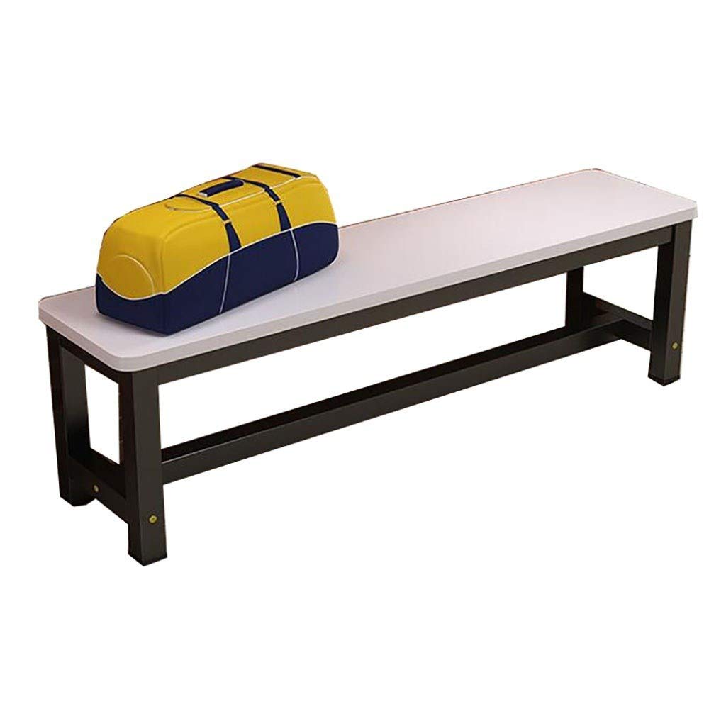 Banc long blanc 100cm pour bout de lit et dressing moderne